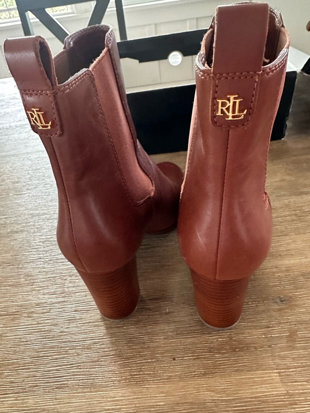 Ralph Lauren Women’s Brown Leather Ankle Boots